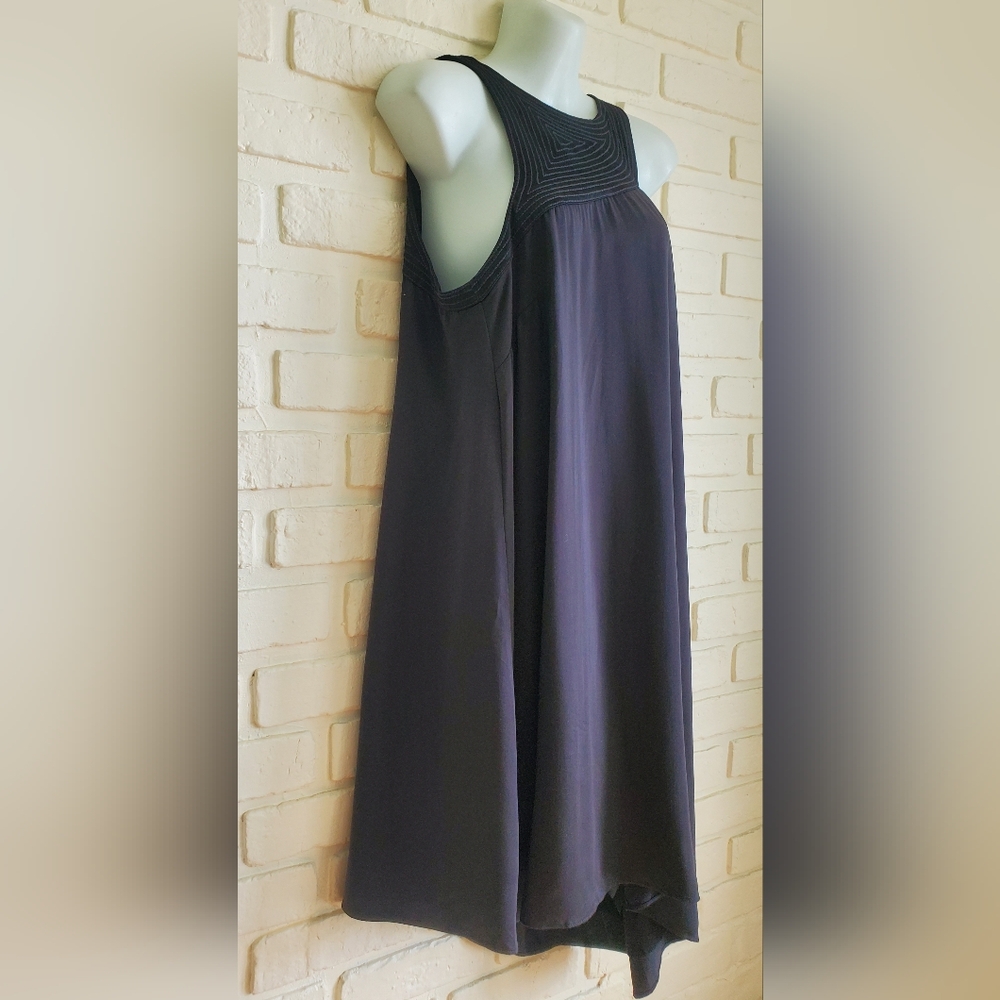 NWT Anthropologie Black Cutout Halter Mix Up Mini Dress Cocktail Asymmetrical - Picture 12 of 16